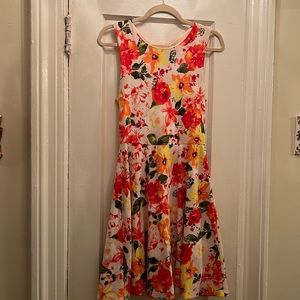 Floral flared dress
